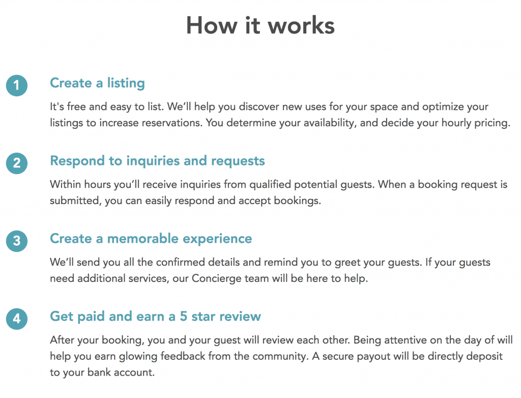 Peerspace how it works